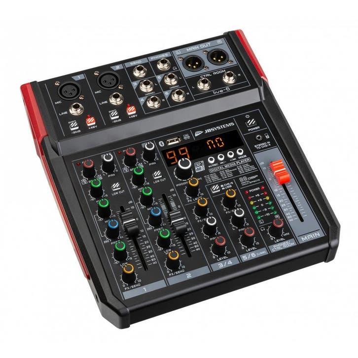 Zang paneel  compacte formaat, 6 ingangen / 4 kanalen, Muziek en Instrumenten, Mengpanelen, Nieuw, Microfooningang, 5 tot 10 kanalen
