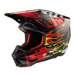 Alpinestars S-M5 Rash Helm Ece 22.06 Donkergrijs Felrood, XXL, Nieuw met kaartje, Overige merken, Offroadhelm