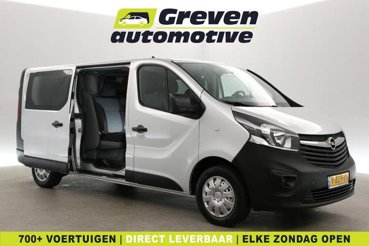Opel Vivaro 1.6 CDTI L2H1  DC  6 Zits  Airco  Cruise, Auto's, Bestelauto's, Te koop, Handgeschakeld, Diesel, Zilver of Grijs, Opel