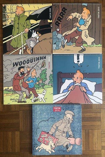 Tintin - 5 Kalender - Moulinsart, Nieuw