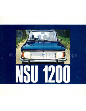 1967 NSU 1200 BROCHURE NEDERLANDS, Nieuw, Author