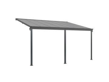 Veiling - Terrasdak / Overkapping - Borneo - 5.5 x 3 m - Gri, Tuin en Terras, Gebruikt