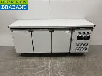 RVS Ecofrost Koelwerkbank 3 Deuren 179,5 x 60 cm 230V Horeca, Ophalen of Verzenden, Nieuw zonder verpakking