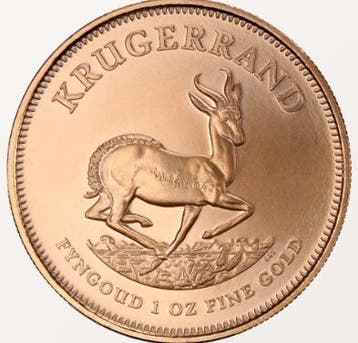 1 oz Krugerrand Gouden Munt - Diverse Jaren, Goud