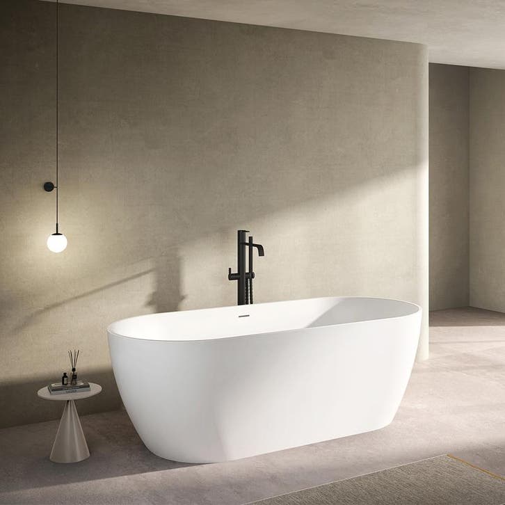 Sani Royal Vrijstaand bad 180x80cm Mat Wit, Doe-het-zelf en Verbouw, Sanitair
