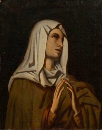 Italiaanse school (XX) - Madonna addolorata, Antiek en Kunst