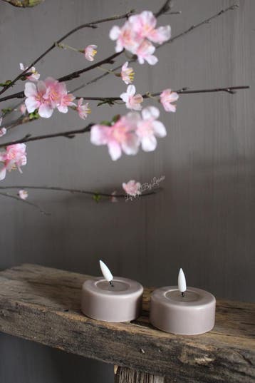 LED waxinelichtjes Jumbo Soft rose set van 2, Ophalen of Verzenden, Nieuw