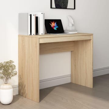 vidaXL Bureau 90x40x72 cm bewerkt hout sonoma eikenkleurig, Verzenden, Nieuw