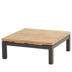 Capitol lounge tuintafel 90x90xH35 cm antraciet teak, Tuin en Terras, Tuintafels, Ophalen of Verzenden, Nieuw