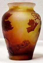 Emile Gallé - Vaas - Cameo-glastechniek, Antiek en Kunst, Antiek | Glas en Kristal
