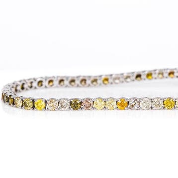 Zonder minimumprijs - Armband - 14 karaat Witgoud - 3.29ct., Nieuw