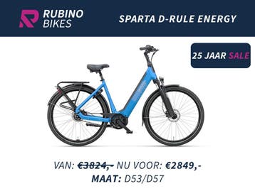 SPARTA D-RULE ENERGY - 25%/€975 KORTING - BOSCH BELT E-BIKE, Ophalen, Nieuw, 50 km per accu of meer, Sparta