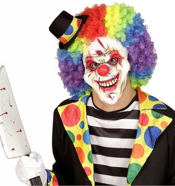 Halfgezicht masker killer clown, Ophalen of Verzenden, Nieuw