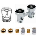 Set recht 15mm knel - handwiel - Radson Intergra, Verzenden, Nieuw