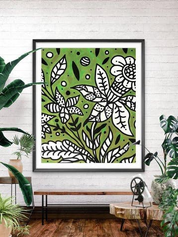 Nuno Barbedo (1983) - Growing wild (XL Size Painting)