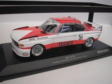 Minichamps 1:18 - Modelauto - Bmw 3.0 CSL #51 Winner GP, Nieuw
