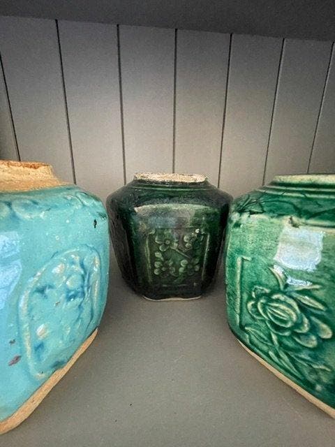 decoratieve interior objecten - Pot (3) - Keramiek - set, Antiek en Kunst, Kunst | Designobjecten