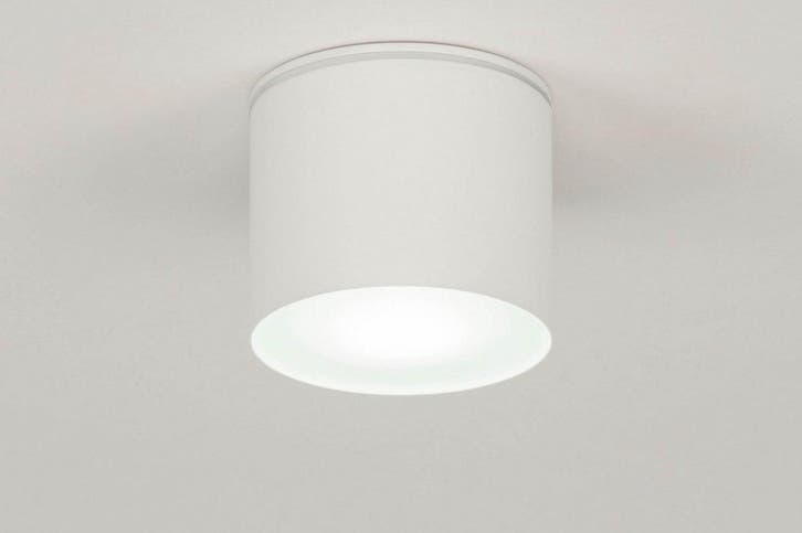 Rietveld Plafondlampen - Wit - Aluminium, Huis en Inrichting, Lampen | Plafondlampen, Verzenden