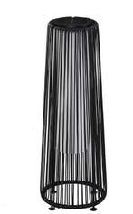 Rotan Solar Vloerlamp – Zwarte Buitenlamp met Automatische S, Verzenden, Nieuw