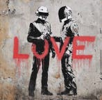 EMIR BERCUTTE - STREET ART LOVE DAFT PUNK - Toile L
