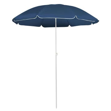vidaXL Parasol met stalen paal 180 cm blauw, Verzenden, Nieuw, 1 tot 2 meter