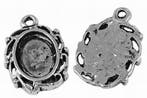 3 x Cabochon houder 15 x 11 x 2 mm – gat 2 mm – antiek z, Ophalen of Verzenden, Nieuw, Overige typen