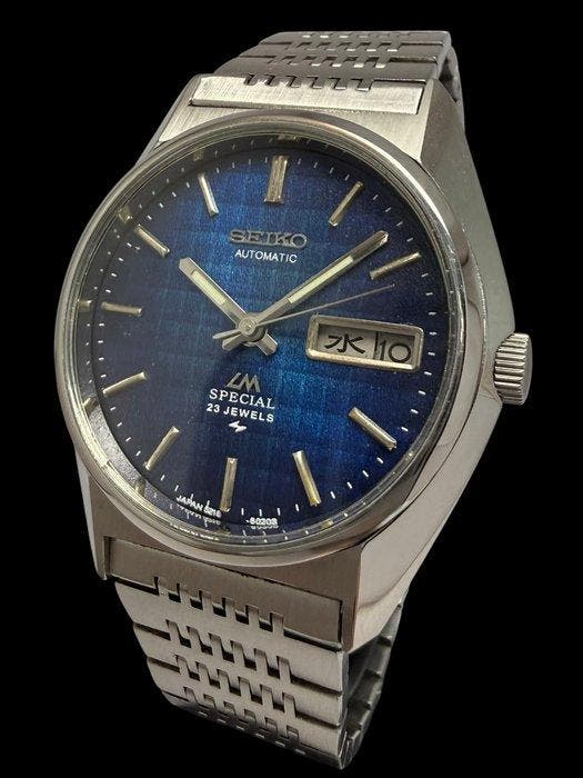 Seiko - Lord Matic SPECIAL-Deep Blue Dial-Kanji-cal.5216 -, Sieraden, Tassen en Uiterlijk, Horloges | Antiek