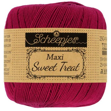 Scheepjes Maxi Sweet Treat - 517 Ruby, Ophalen of Verzenden, Nieuw, Breien of Haken, Wol of Garen
