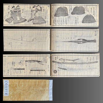 Buki Sode Kagami – Edo-periode Samurai Wapens en Pantser,, Antiek en Kunst, Antiek | Overige Antiek