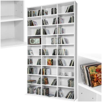 Kast Christel 180x102x23,5cm - wit, Huis en Inrichting, Woonaccessoires | Cd- en Dvd-rekken, Verzenden, Nieuw