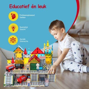 Magnetic Tiles - Treinen - Speelgoed - Magnetische Tegels -, Verzenden, Zo goed als nieuw