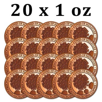 Verenigde Staten. 20 x 1 oz Covid-19 Stockpile 999 Fine