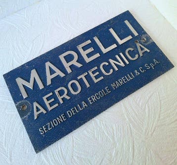 Marelli - Marelli Aerotecnica - Reclamebord - Aluminium