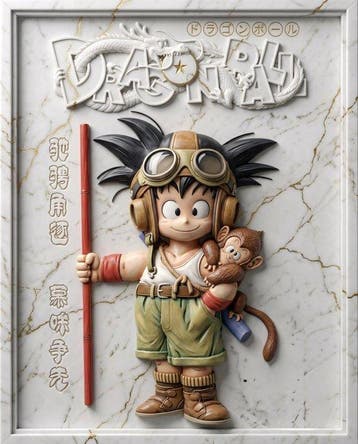 Makayhos - [Canvas] Young Goku – Pure Origins, Nieuw