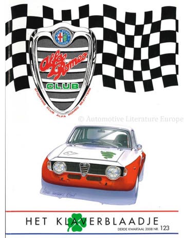 2008 ALFA ROMEO CLUB HET KLAVERBLAADJE 123 NEDERLANDS, Nieuw, Alfa Romeo, Author