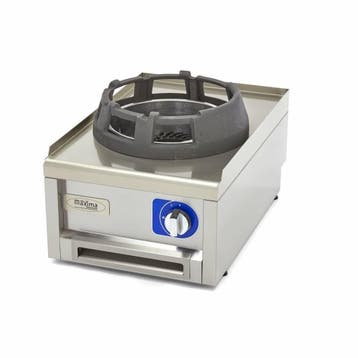 Wokbrander gas | RVS | Tafelmodel | Gietijzeren pannenring |, Verzenden, Nieuw in verpakking