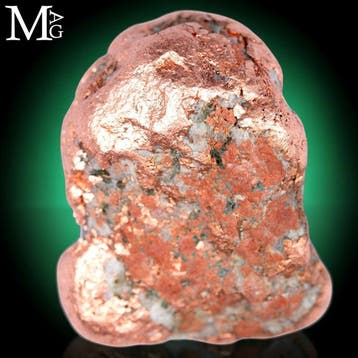 Natuurkoper met een rijke metallische glans uit de iconische, Antiek en Kunst