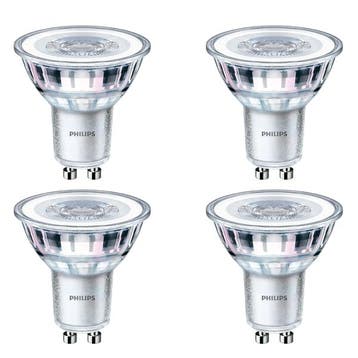 Led spot GU10 | Philips | 4 stuks (3.5W, 265lm, 3000K), Verzenden, Nieuw