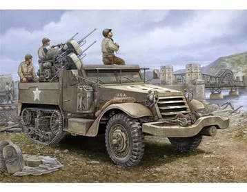 TRUMPETER 00911 MULTIPLE-GUN MOTOR CARRIAGE M16 1/16, Nieuw