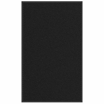 vidaXL Deurmat 90x150 cm zwart, Verzenden, Nieuw