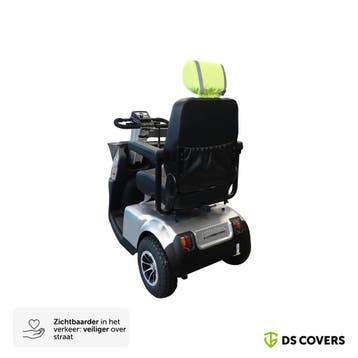 MOBB scootmobiel hoofdsteunhoes - Fluorescerend geel - DS, Verzenden, Nieuw