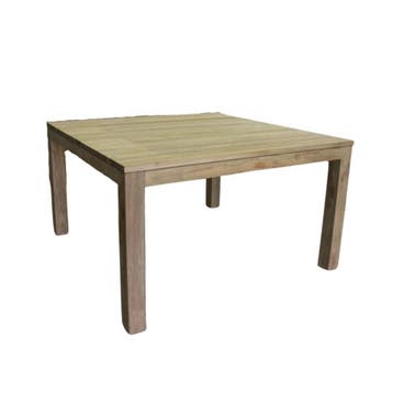 Vierkante tafel van teakhout -  140 cm x 140 cmTafels, Huis en Inrichting, Tafels | Eettafels, Ophalen of Verzenden, Nieuw