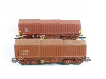 Roco H0 - 4395D/46290 - Modeltrein goederenwagonset (2) - 2x, Nieuw