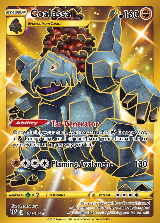 Coalossal 198/189 Darkness Ablaze, Hobby en Vrije tijd, Verzamelkaartspellen | Pokémon, Losse kaart, Nieuw, Foil, Ophalen of Verzenden