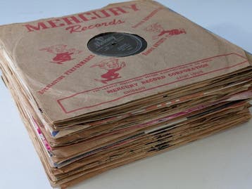 36 x 78 RPM schellakplaten – Bing Crosby, Louis Armstrong,, Nieuw in verpakking