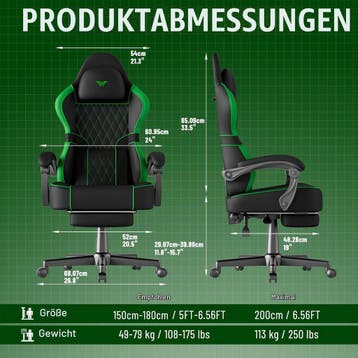 Ergonomische Bureaustoel - Office Chair - Gamestoel - Volwas, Huis en Inrichting, Verzenden, Zo goed als nieuw