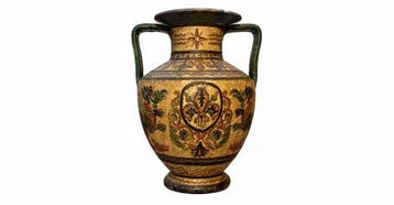 Vaas - Majolica - 1930 / 33 cm vaas