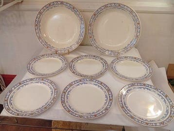 Creil & Montereau - Tafelservies (8) - colbert - Aardewerk