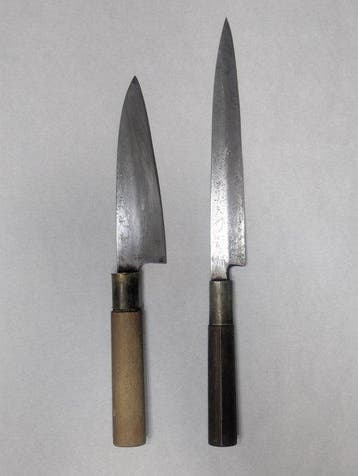 Keukenmes - Staal, Hout - Japan - Traditionele Japanse deba-