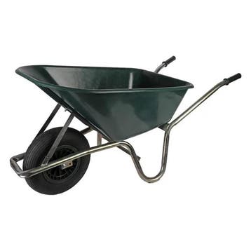 Kruiwagen Metaal 100 liter 152x60x68 cm Groen, Verzenden